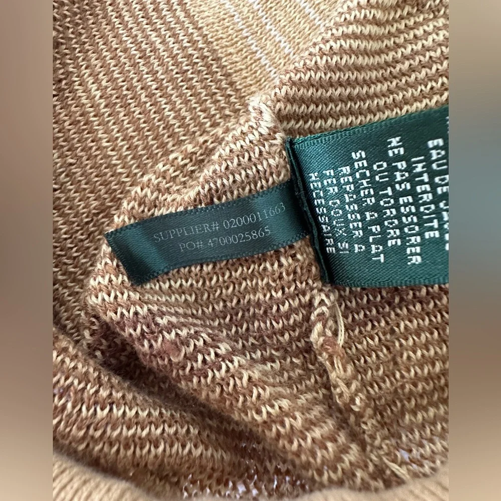 Vintage Ralph Lauren Active Navajo Aztec Crochet Tunic Sweater, Size Large - Picture 6 of 8